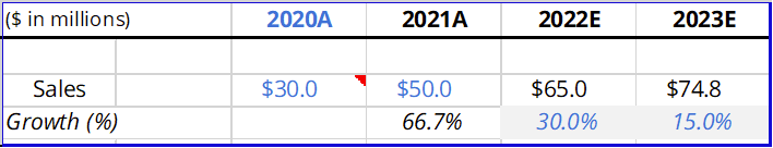 Example of a pasted Enhanced Metafile Picture from Excel