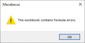 Macabacus formula errors dialog box