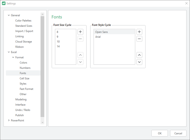 Excel Formatting Fonts