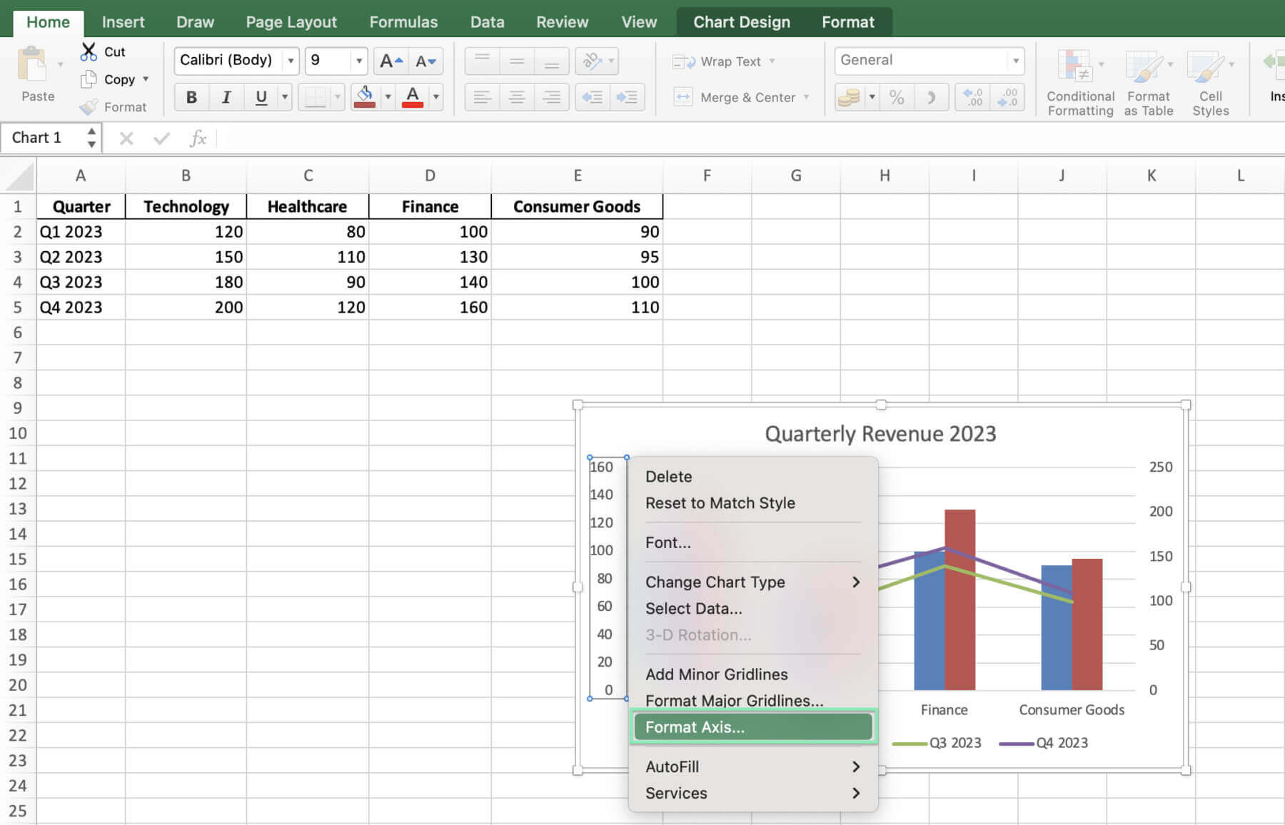 create combo chart excel