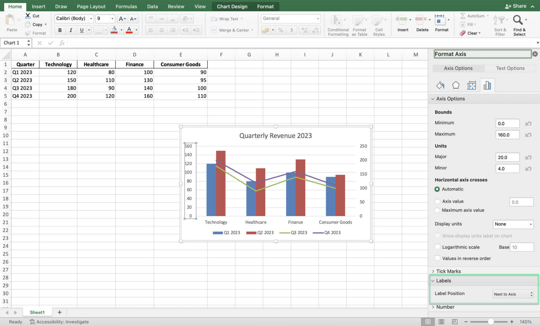 create combo chart excel
