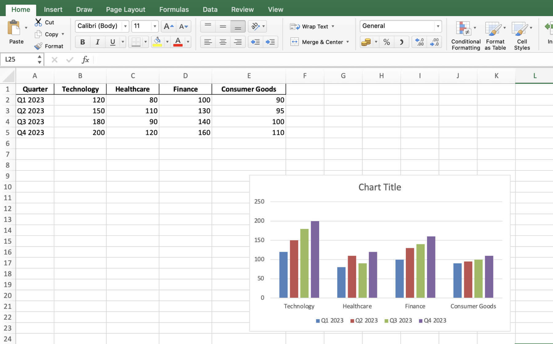 create combo chart excel