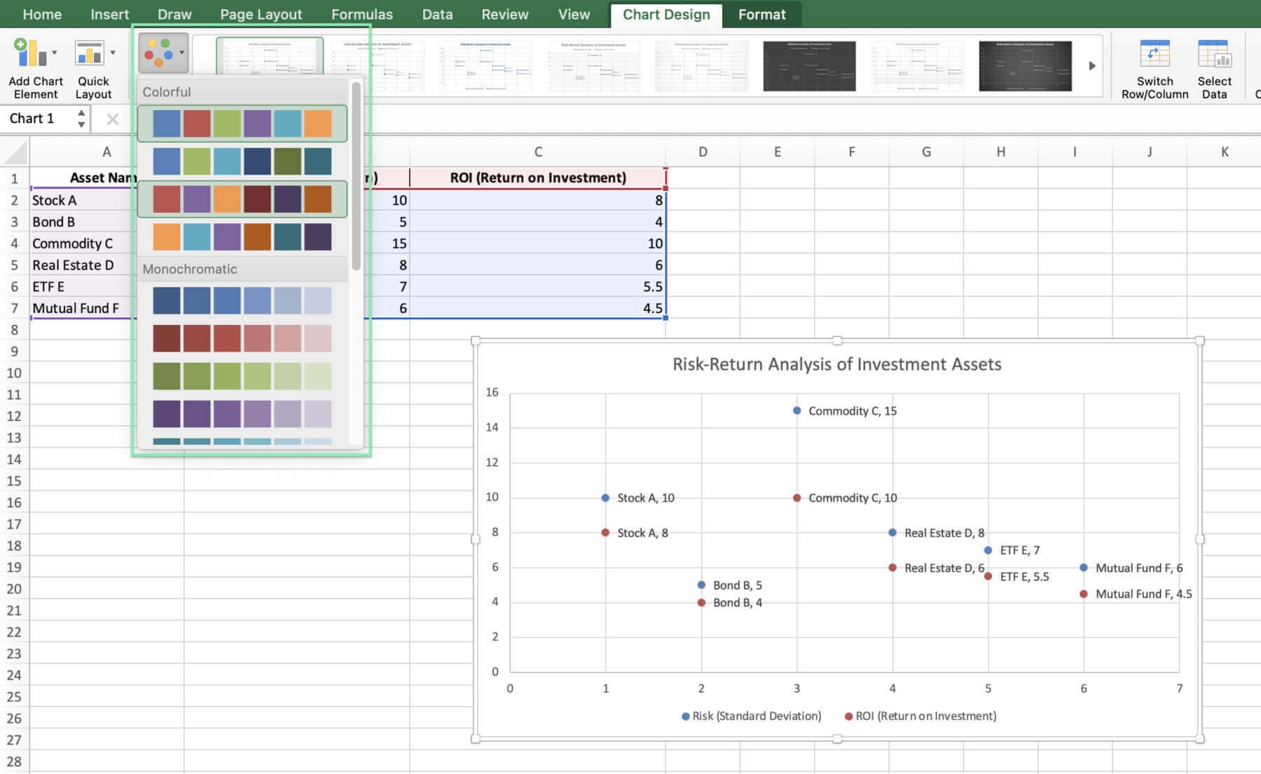 create xy chart excel