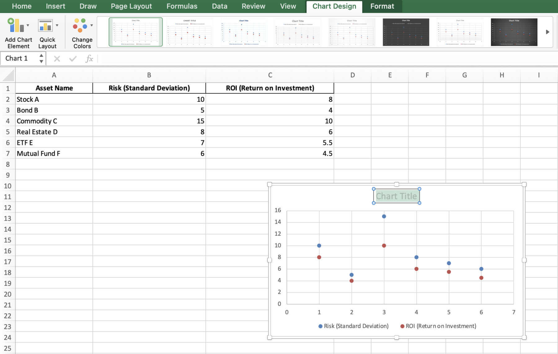 create xy chart excel