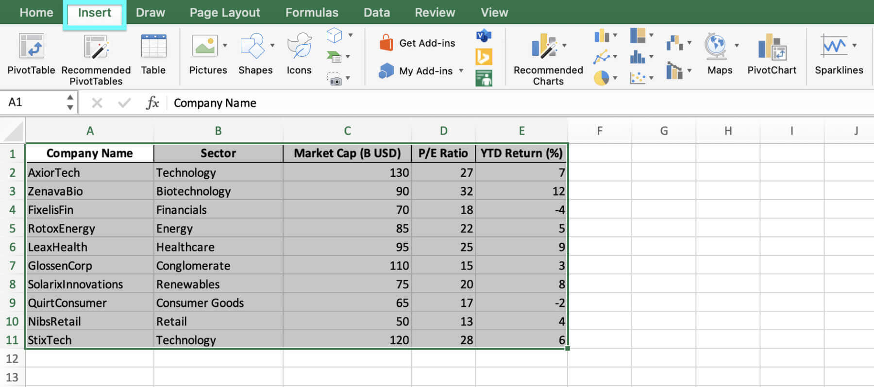 how to create a bubble chart in excel