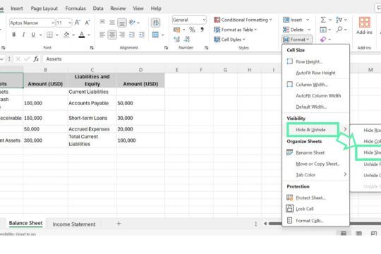 How to Hide and Unhide Worksheets in Excel