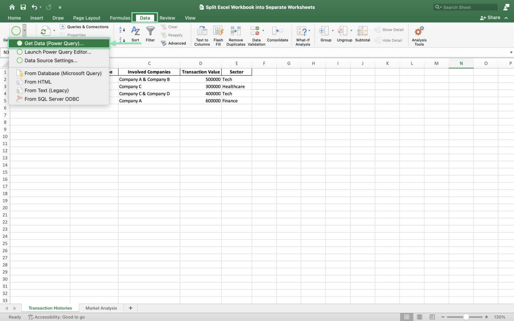 split excel workbook into separate worksheets
