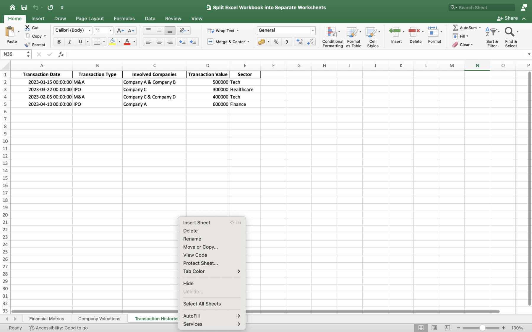 split excel workbook into separate worksheets