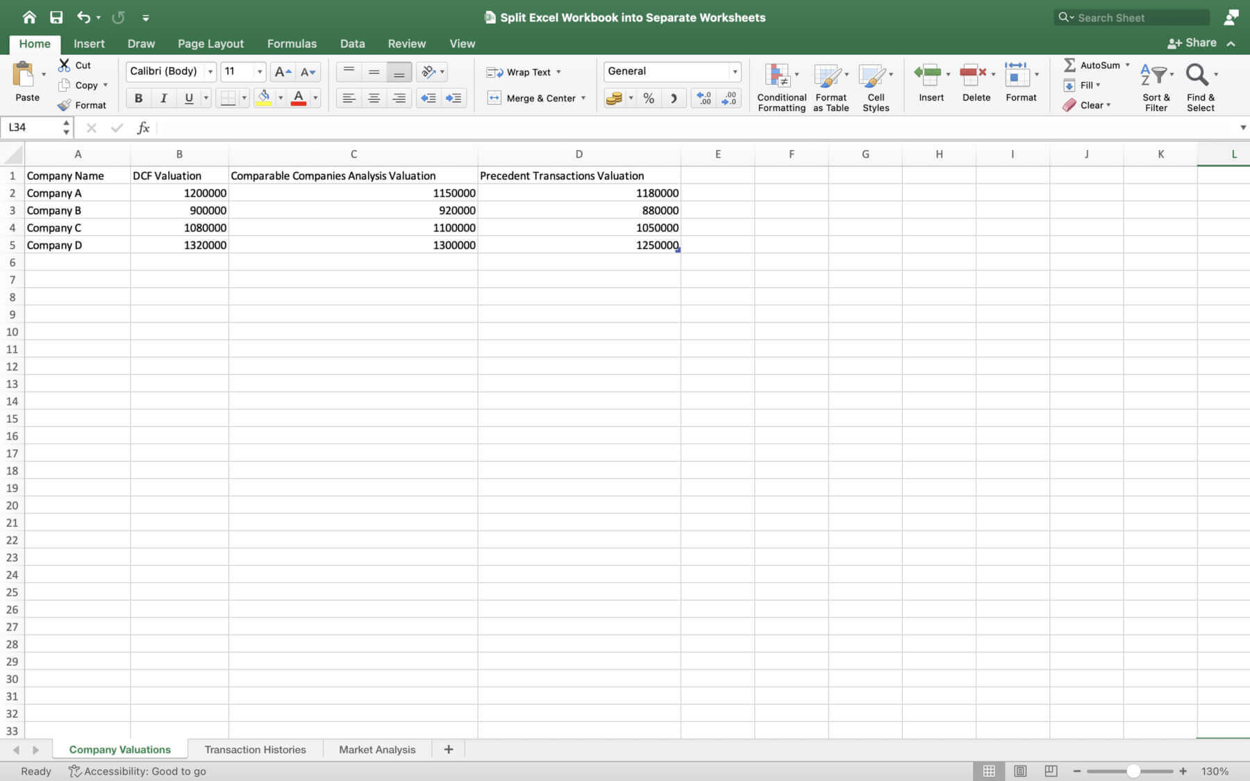 split excel workbook into separate worksheets