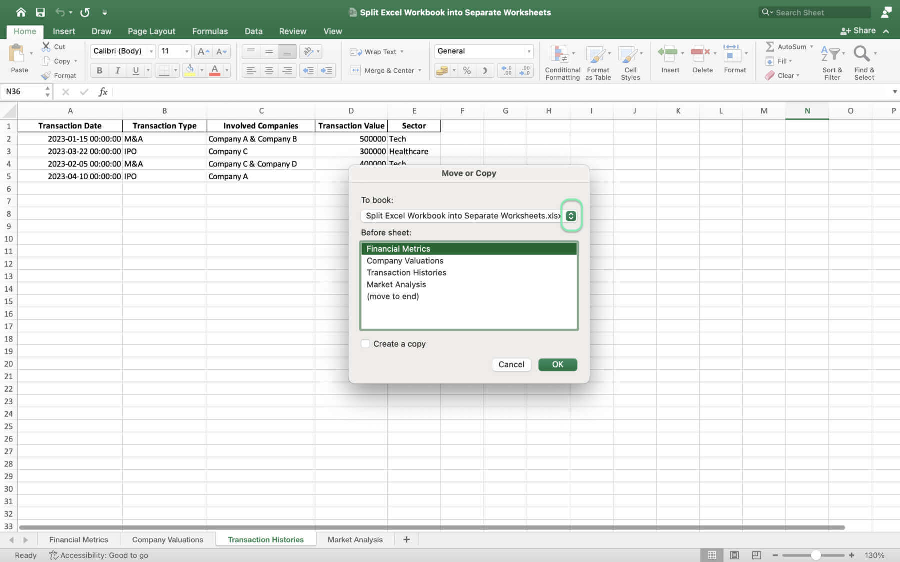 split excel workbook into separate worksheets