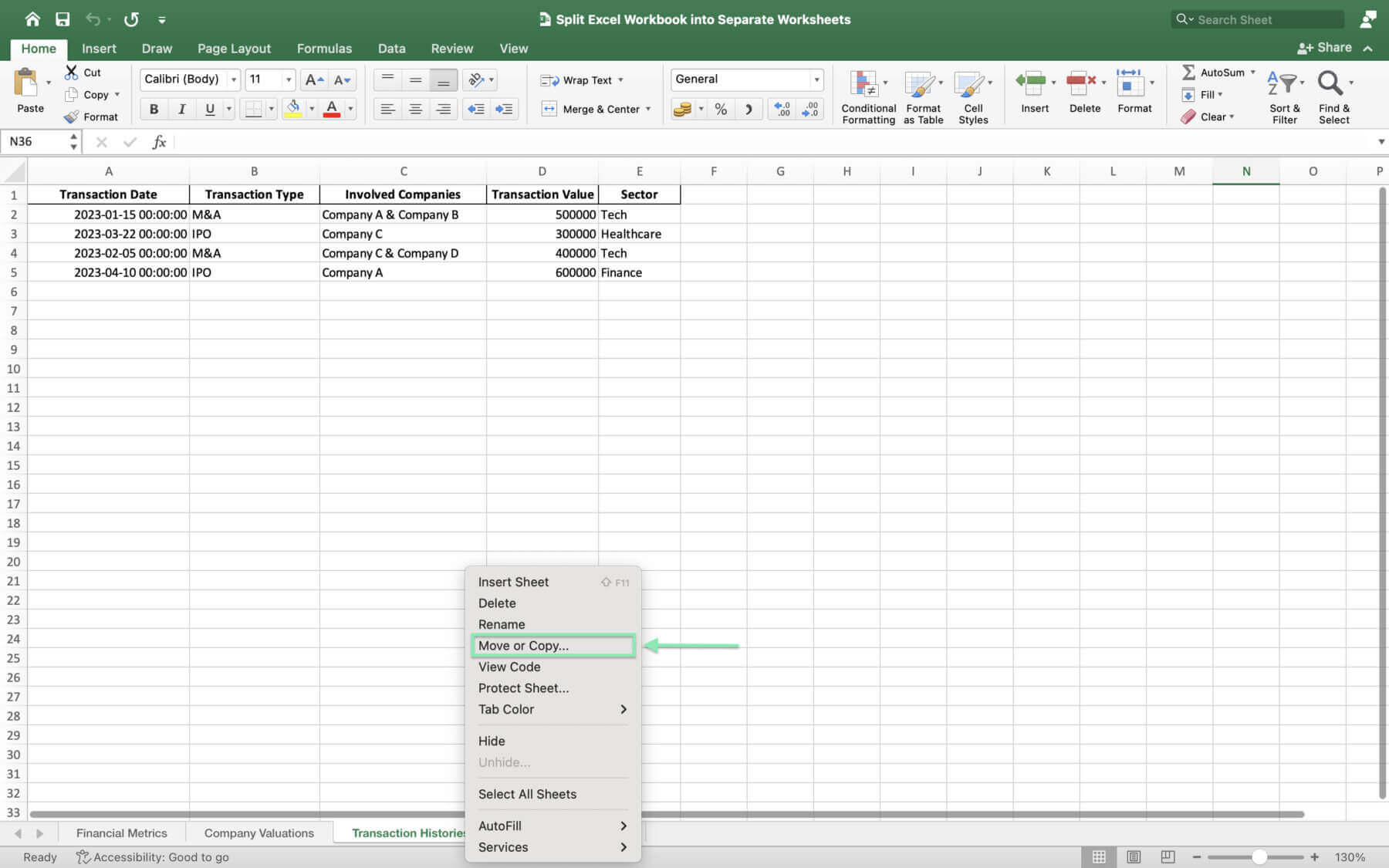 split excel workbook into separate worksheets