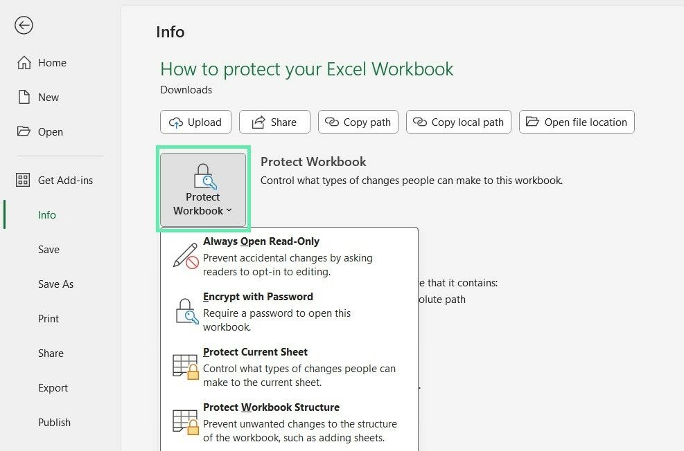 How To Protect Your Excel Workbook (Downloadable Template)