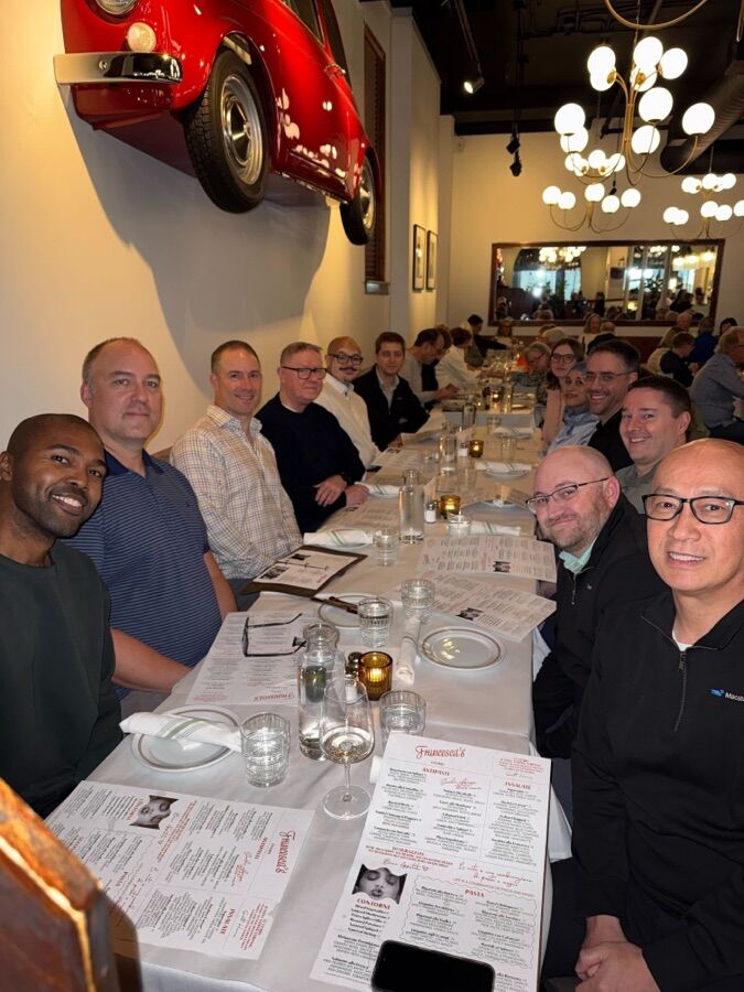 Team dinner at the Macabacus offsite