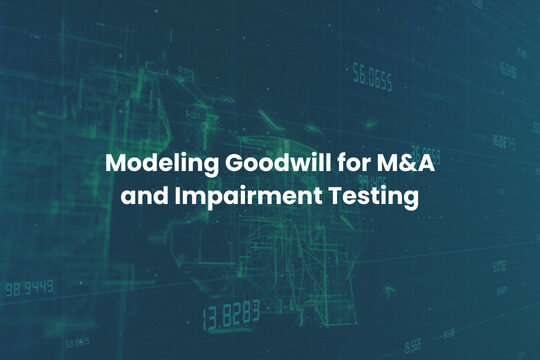 Modeling Goodwill for M&A and Impairment Testing